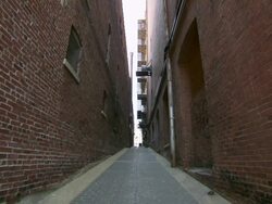 MS Shot of alley / Memphis, Tennessee, United States Stock Footage