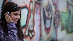 teenage music Stock Footage