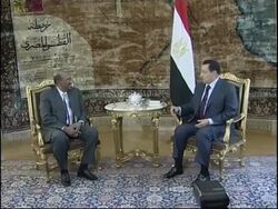 Sudan's President Omar al-Bashir arrives for talks News Clip