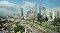 Kuala Lumpur Skyline Stock Footage