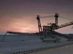 Open cast mining Stock Footage