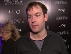 INTERVIEW: Mike Birbiglia on his film, and on how it's based on his own true story at Bing Bar Sundance 2012 - Day 5 in Park City, Utah, on 1/23/2012 (Footage by WireImage Video/Getty Images Entertainment Video) Stock Footage