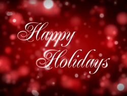 Happy Holidays on Red Stock Footage
