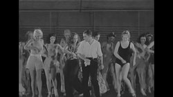 George White dances with chorus girls in rehearsal for Broadway show 'Scandals' in NY City News Clip