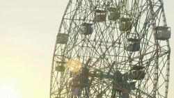 Ferris Wheel Sunset Stock Footage