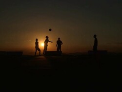 Football In Brazil - Morro Da Sao Carlos Favela Stock Footage