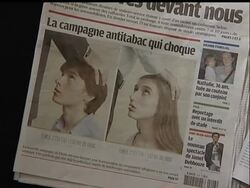 An anti-smoking advertisement has sparked a storm of controversy in France, with family groups claiming it needlessly links tobacco and sex. Warning: contains potentially offensive images. News Clip