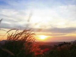 Sunset / Sunrise on the hill. Stock Footage