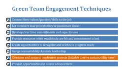 Green Team Engagement and Overcoming Obstacles Instructional Video