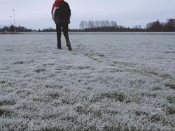 walking in winter Stock Footage