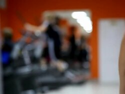 Body builder - Fitness club Stock Footage