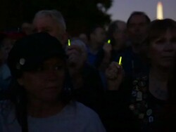Candlelight Vigil Held Ahead Of Memorial Day At Vietnam Memorial Stock Footage