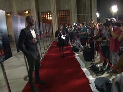Kofi Siriboe at "Whiplash" Los Angeles Premiere Stock Footage