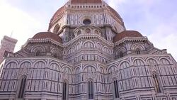 Cathedral Santa Maria del Fiore Florence Stock Footage