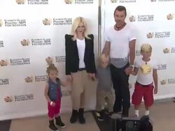 Gwen Stefani, Gavin Rossdale at Elizabeth Glaser Pediatric AIDS Foundation's 24th Annual A Time For Heroes Stock Footage