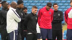CLEAN : Football: PSG training ahead of Manchester City clash News Clip