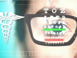 eye test Stock Footage