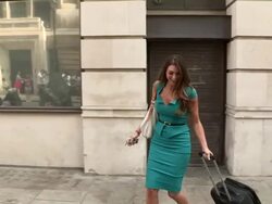 Luisa Zissman at Celebrity Video Sightings Stock Footage