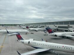 Detroit Metro Airport Ranks 12 in North America Stock Footage