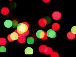 Blurred Blinking Christmas Stock Footage