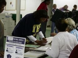 Midterms Elections Held Across The U.S. Stock Footage