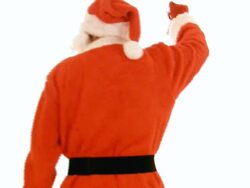 HD: Santa Claus with bell Stock Footage