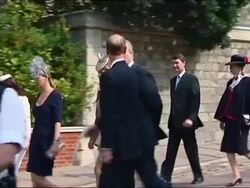 Royals Arrive at Easter Service News Clip
