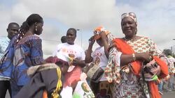 CLEAN : Ivory Coasts Ouattara launches campaign with promise of peace News Clip