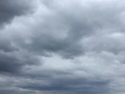 WS T/L View of Clouds moving / Cologne, North Rhine-Westphalia, Germany Stock Footage
