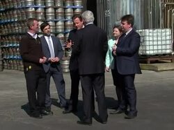 David Cameron visits Brain's Brewery News Clip