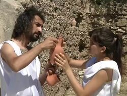 Ancient Agora Stock Footage