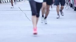 People jogging exercise Stock Footage