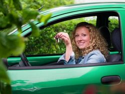 First Car Stock Footage