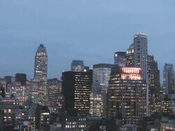 New York City Panorama Stock Footage