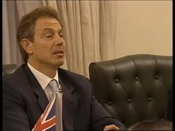 British PM meets Musharraf + comments News Clip
