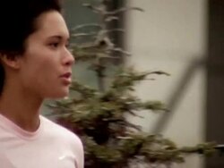 WS TS TD Woman jogging on sidewalk / Portland, OR, USA Stock Footage