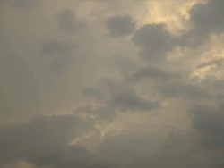 T/L stormy clouds, turning to dusk Stock Footage