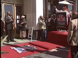 Dediction of Linda Hopkins' Walk of Fame Star Stock Footage