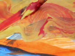 Painting, macro Stock Footage