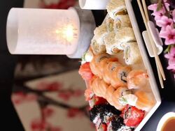 delicious sushi Stock Footage