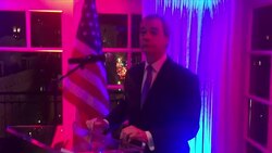 Nigel Farage Gives Speech re Trump's Win, Inaugeration and the Success of Brexit News Clip