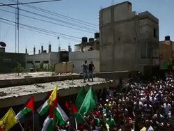 Tensions Remain High At Israeli Gaza Border Stock Footage