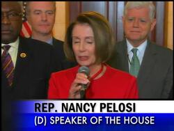 Emerging from a closed-door meeting with the president, Speaker Nancy Pelosi predicted passage of the bill later on Saturday, adding, 'We will pass health care reform.' News Clip