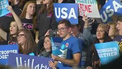 Hillary Clinton at Rally in Riverfront Park News Clip