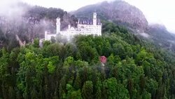 Bavaria Landmarks - Neuschwanstein Castle Stock Footage
