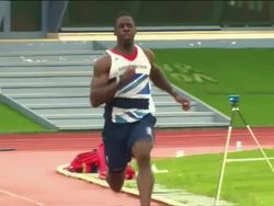 Dwain Chambers Training at Team GB Holding Camp News Clip
