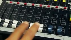 Live Mixing Desk Stock Footage