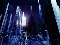 3d futuristic city Stock Footage