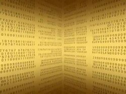 Digital display corner Stock Footage