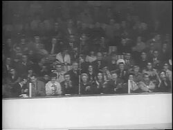 B/W 1965 audience clapping at World Figure Skating Championships / Colorado / newsreel Stock Footage